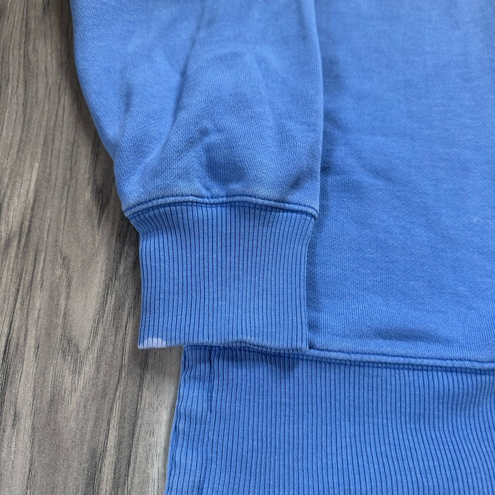 Aerie Oversized Hooded Sweatshirt Relaxed Comfy Classic Blue Size Medium - Picture 6 of 7